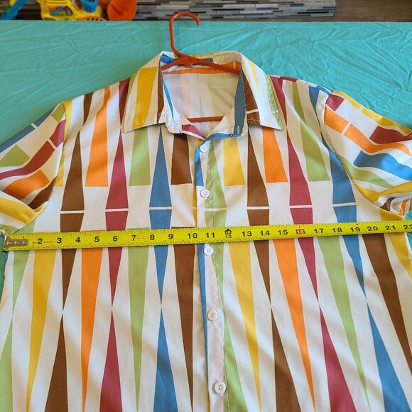 NWOT Misslook Men's Short Sleeve Button Down Medium - Picture 7 of 7